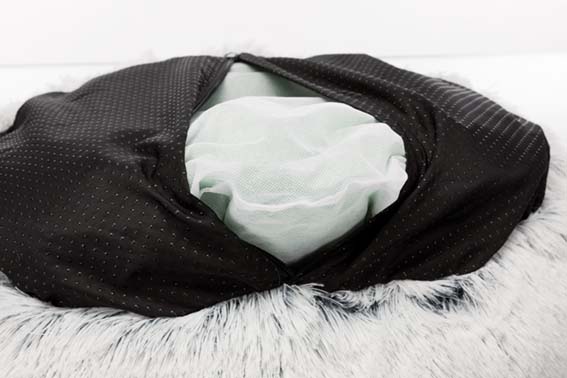 Harvey Hundbädd Vit/Svart