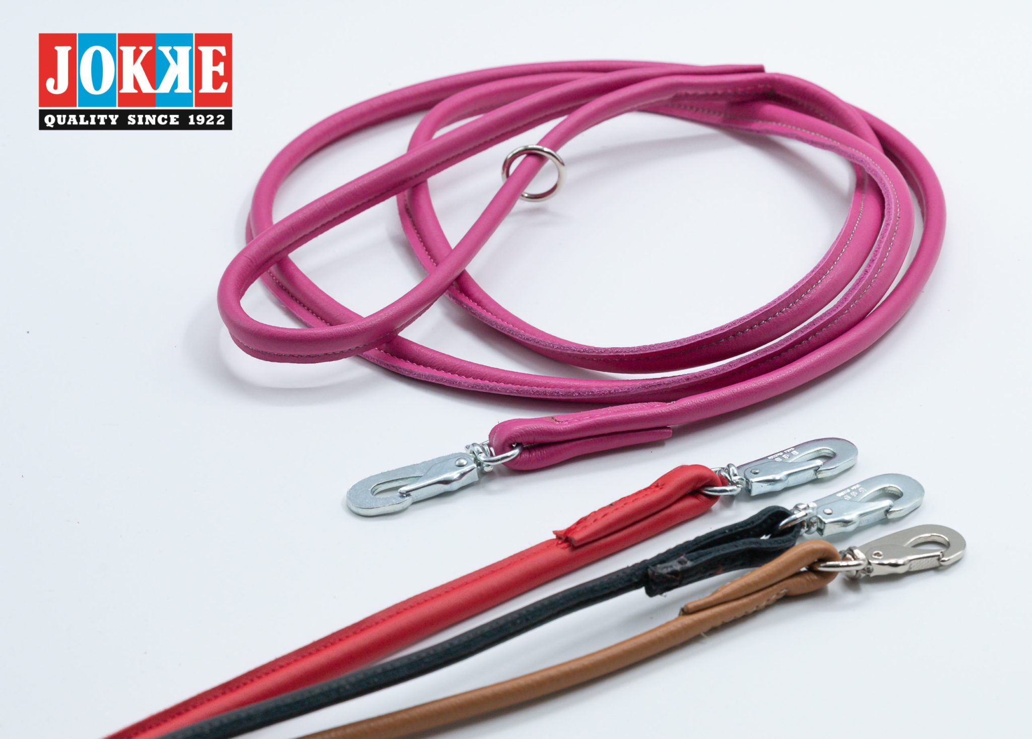 Jokke Lappo - stilrent hundkoppel i läder, finns i brun och svart