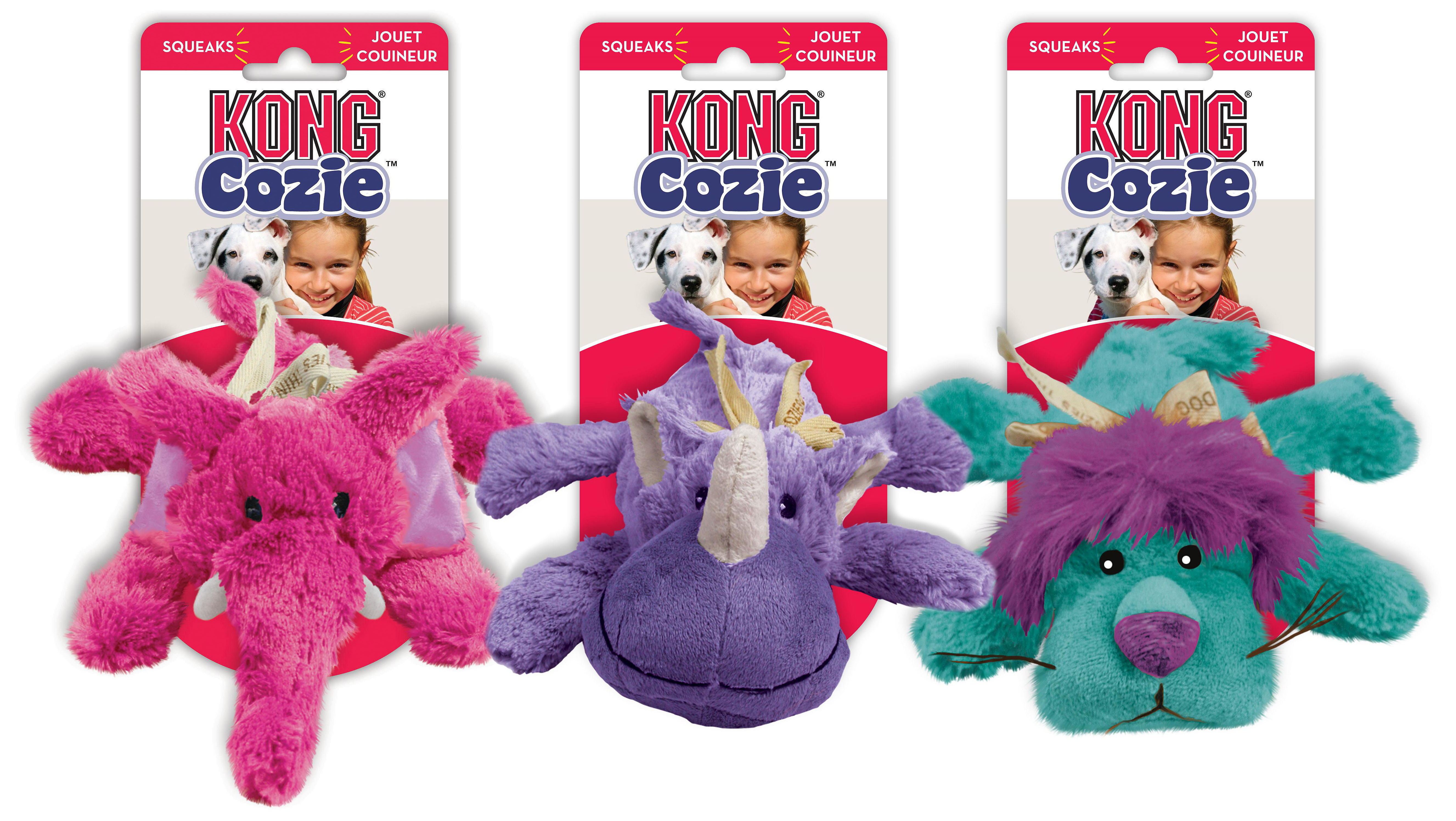 Kong Leksak Cozie Brights - Mjuk och färgglad goseleksak