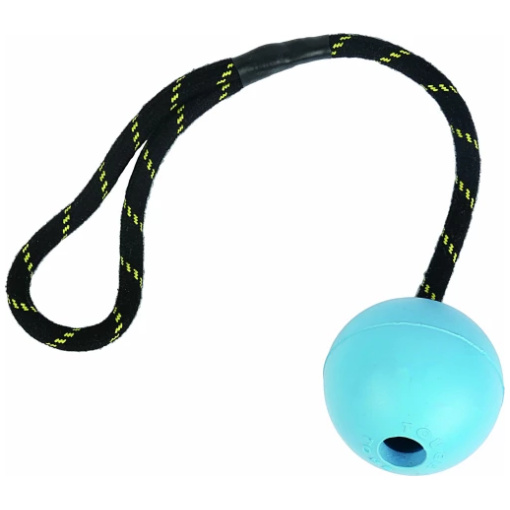 Massiv gummiboll med snöre