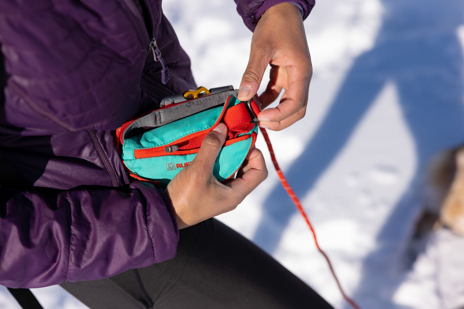 Ruffwear Hitch Hiker™ klätterinspirerat koppel med justerbar längd, finns i två färger