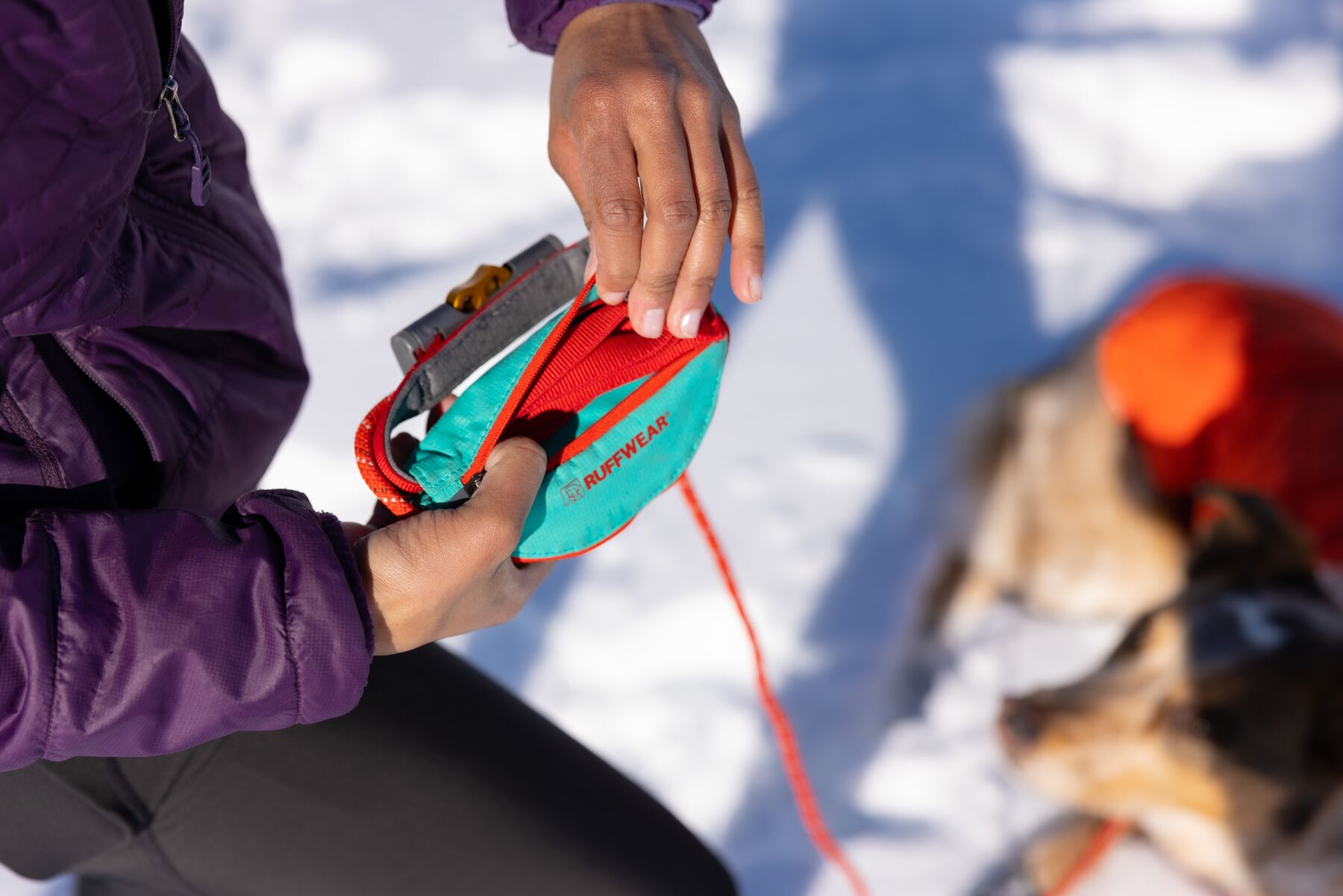 Ruffwear Hitch Hiker™ klätterinspirerat koppel med justerbar längd, finns i två färger