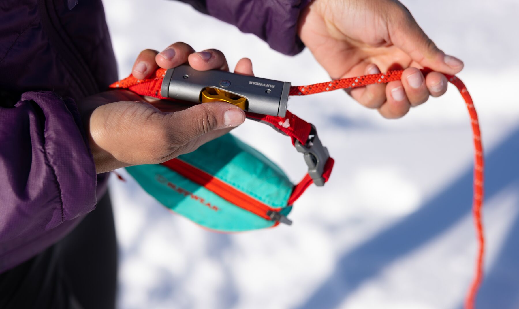 Ruffwear Hitch Hiker™ klätterinspirerat koppel med justerbar längd, finns i två färger