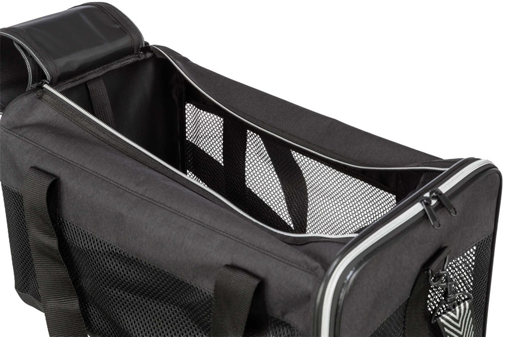 Trixie Transportväska Ryan – Öppnas upptill, <10 kg, 55 × 30 × 30 cm, svart