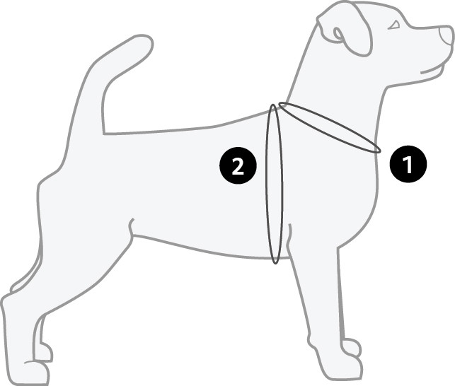 Miljövänlig och vadderad vardagssele – Hurtta Casual Y-sele ECO_size-guide