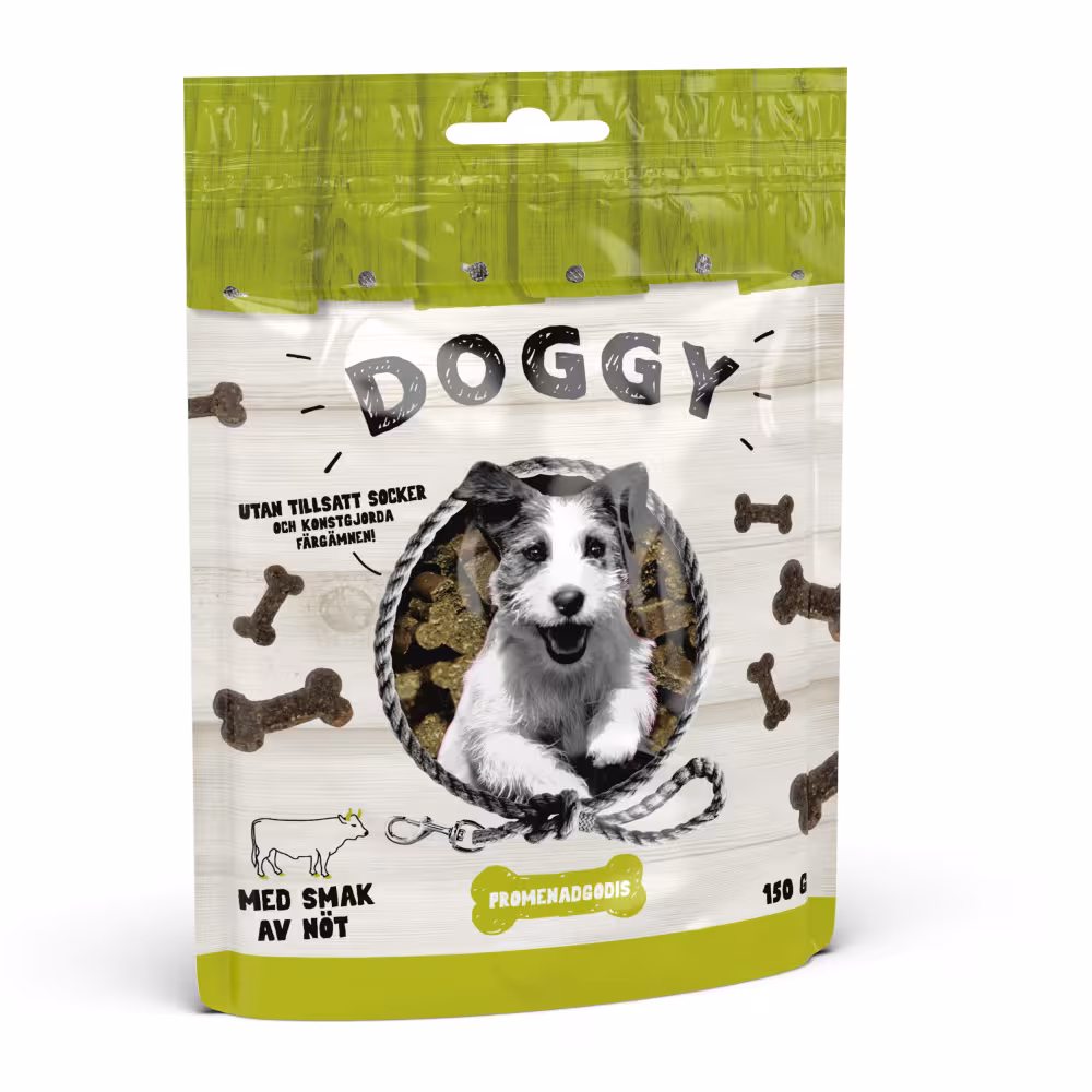 Doggy Hundgodis med Nöt 150 g
