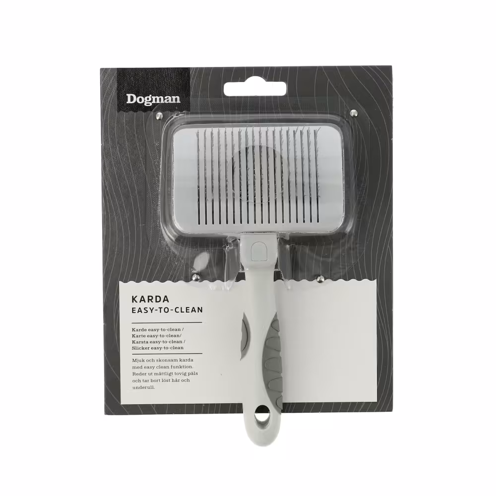 Dogman Karda Easy-To-Clean - Lättstädad pälsvårdskarda