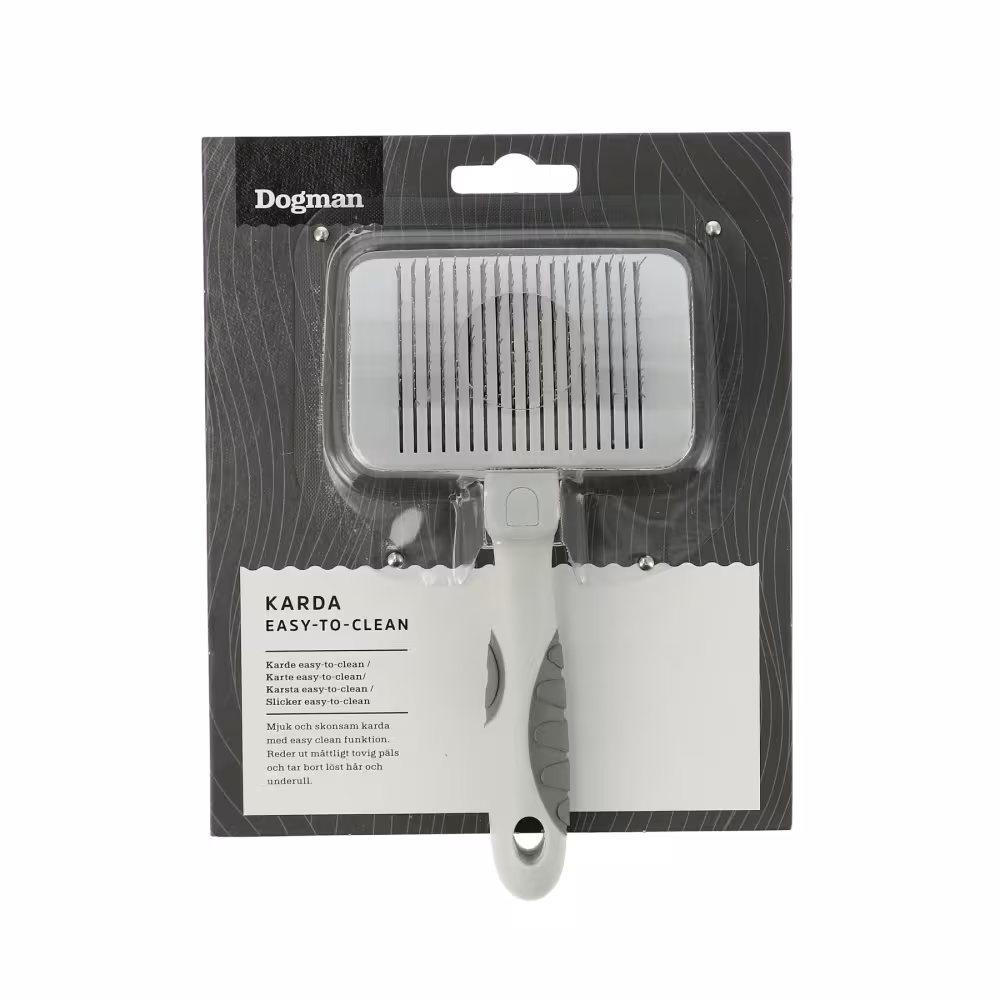 Dogman Karda Easy-To-Clean - Lättstädad pälsvårdskarda