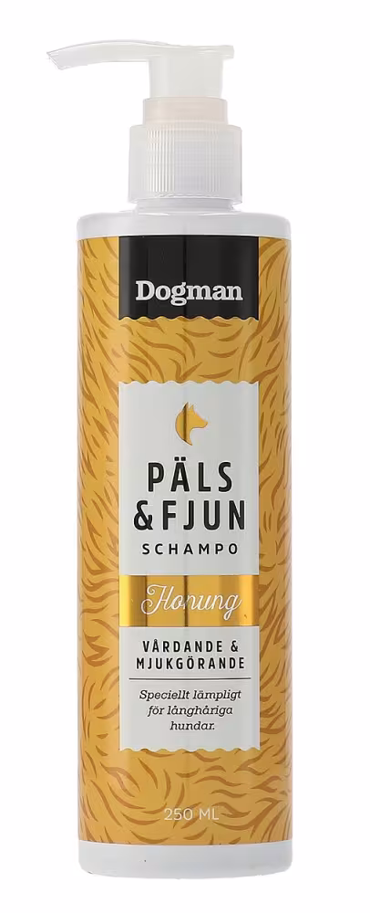 Dogman Päls & Fjun Honung Hundschampo 250ml