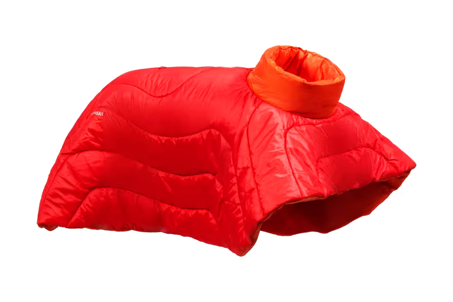Ruffwear Palisades Sleep Poncho – Packbar hundsovsäck för friluftsliv