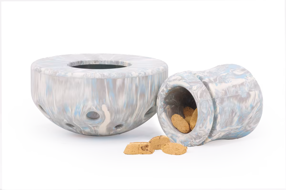 Ruffwear Porcini – aktiveringsleksak och slow feeder i naturgummi