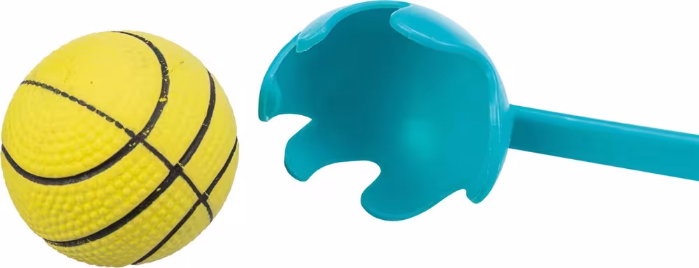 Trixie Bollslunga 70 cm med boll ø 6 cm – Flytande bollkastare för strand och land