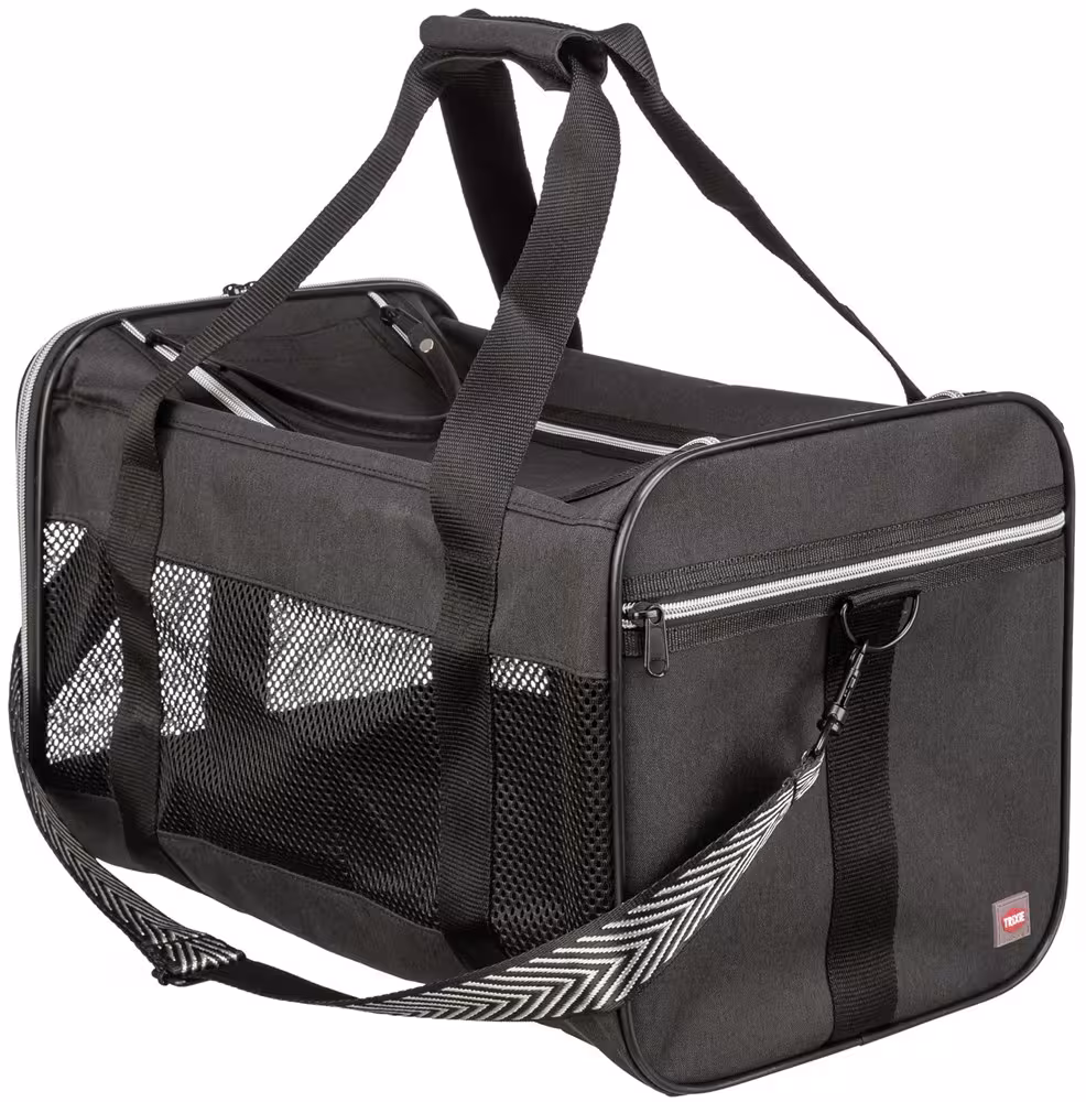 Trixie Transportväska Ryan – Öppnas upptill, <10 kg, 55 × 30 × 30 cm, svart
