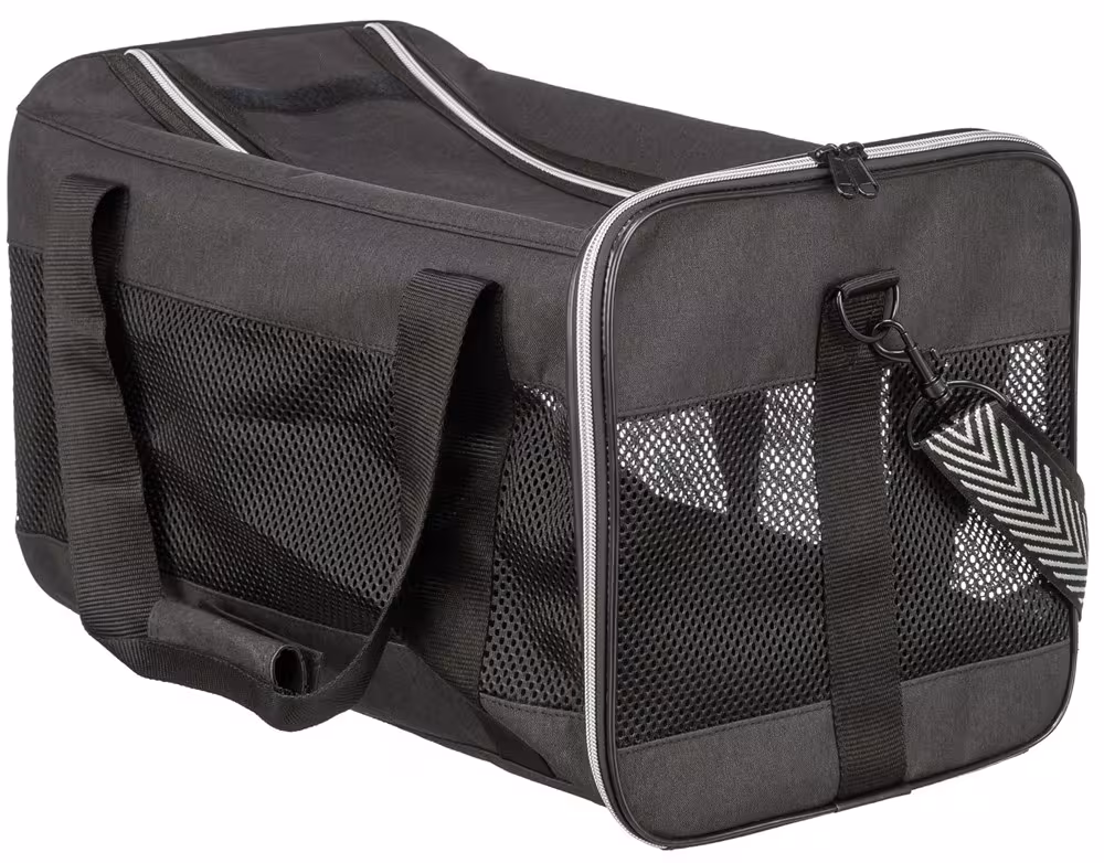 Trixie Transportväska Ryan – Öppnas upptill, <10 kg, 55 × 30 × 30 cm, svart