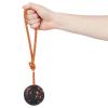 Non-stop Dogwear Dog ball on rope, Orange/black