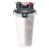 Trixie Foder- och vattenbehållare för hund – 2-i-1 reseflaska med silikonskål, 2 × 0.35 L / ø11 × 23 cm