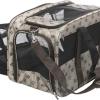 Trixie Transportväska Maxima – Utfällbar, öppnas fram och upp, 33×32×54 cm, beige/brun