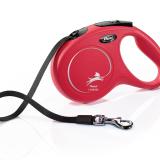 Flexi New Classic Hundkoppel med band - Röd, Medium (5m) - 11713