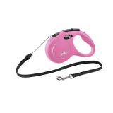 Flexi New Classic Hundkoppel med Rep - Rosa, X-Small (3m) - 11776