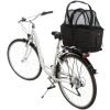 Trixie Cykelkorg Long för pakethållare – Med nätkåpa och vadderad dyna, 29×49×60 cm, svart - Svart - 13110