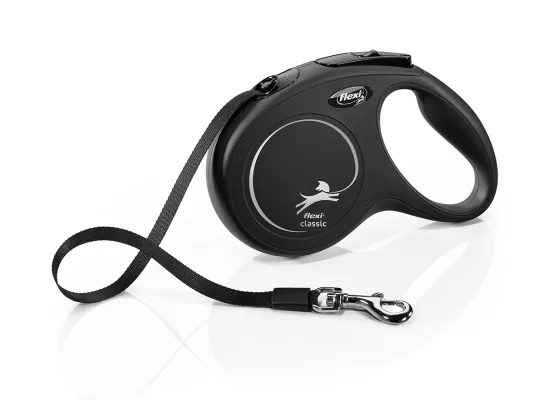 Flexi New Classic Hundkoppel med band