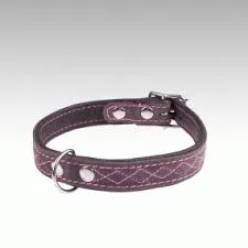 Jokke Antti Grå/Cerise Hundhalsband stl 35-40cm
