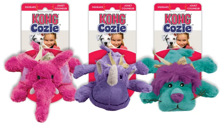 Kong Leksak Cozie Brights - Mjuk och färgglad goseleksak