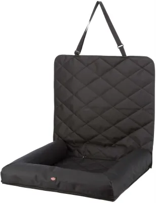 Trixie Bilsäte-dyna för hund – Extra komfort och skydd i bilsätet, 61 × 10 × 50 cm, svart