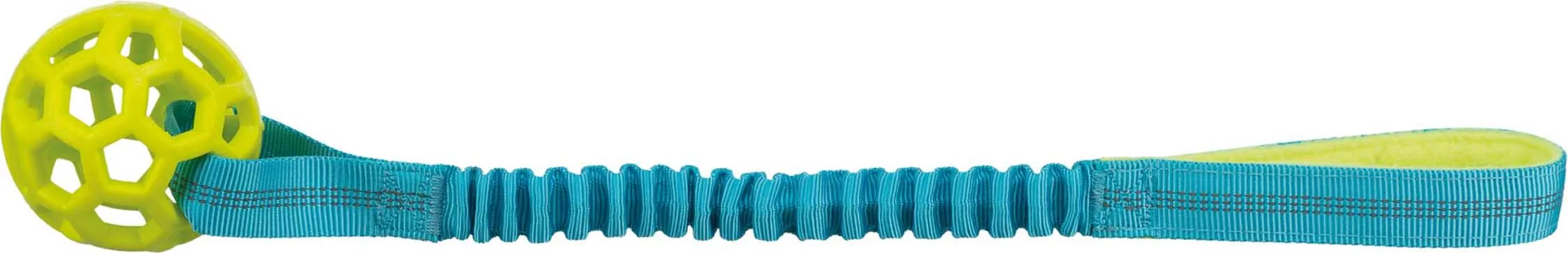 Trixie Bungee Tugger med boll – Dragleksak med stötdämpare, ø 9/48 cm