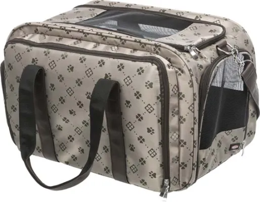 Trixie Transportväska Maxima – Utfällbar, öppnas fram och upp, 33×32×54 cm, beige/brun
