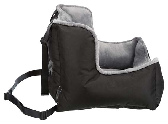 Trixie Bilsäte för hund – Trygg och bekväm plats i bilen, 50 × 40 × 50 cm, svart/grå - Svart/grå - 13179