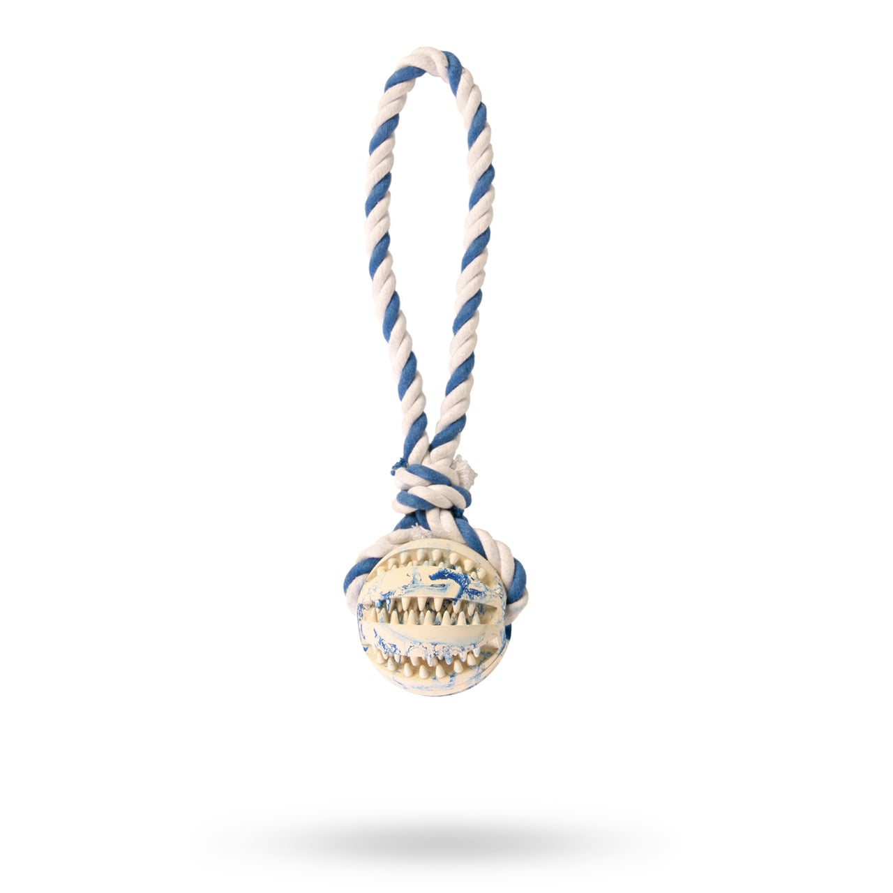 Trixie Dentafun Gummiboll Med Bomullsrep - 3299