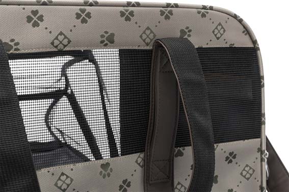 Trixie Transportväska Maxima – Utfällbar, öppnas fram och upp, 33×32×54 cm, beige/brun - Beige/brun - 28903