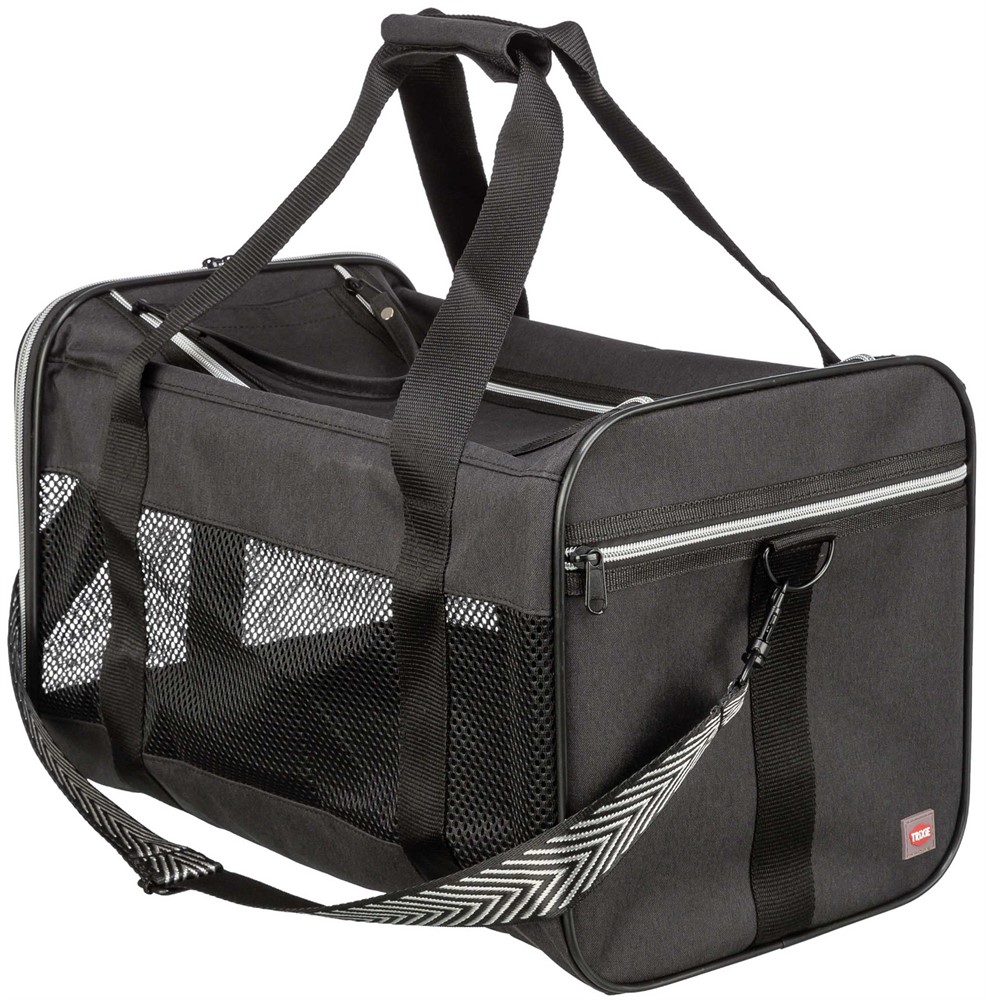 Trixie Transportväska Ryan – Öppnas upptill, <10 kg, 55 × 30 × 30 cm, svart - Svart - 28851
