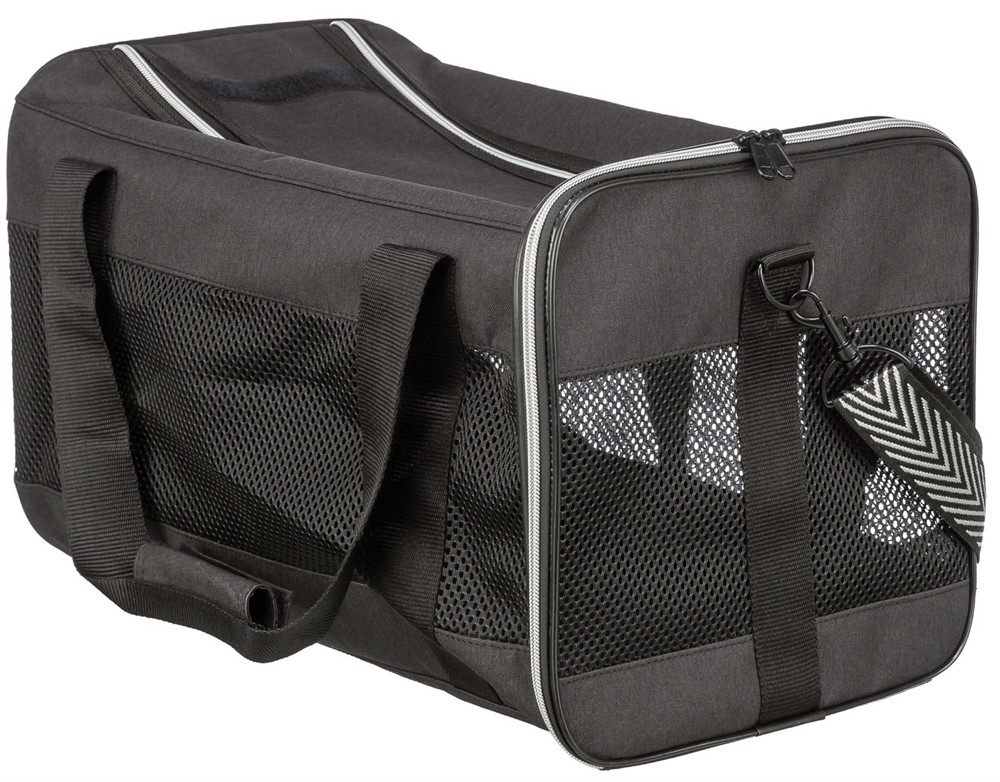 Trixie Transportväska Ryan – Öppnas upptill, <10 kg, 55 × 30 × 30 cm, svart - Svart - 28851
