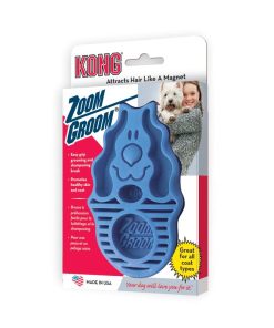 Kong ZoomGroom borste blå