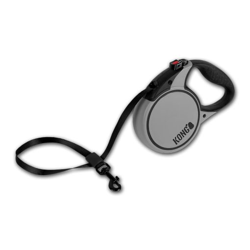 KONG Terrain Retractable Flexikoppel Grå/svart