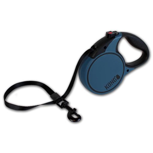 KONG Terrain Retractable Flexikoppel Blå/svart