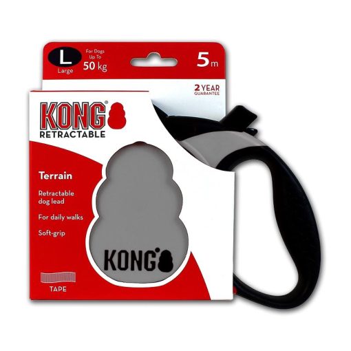 KONG Terrain Retractable Flexikoppel Grå/svart - Bild 5