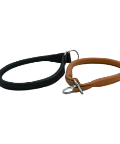 Jokke Nordkapp, helstryp halsband i svart och brun färg